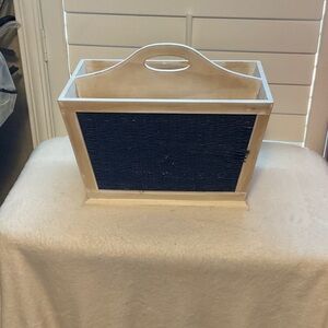 Target White and Navy Basket